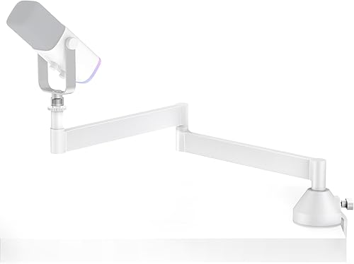 InnoGear Brazo de micrófono de perfil bajo, brazo de micrófono giratorio de 360, brazo plegable de micrófono de escritorio para Fifine AM8 K669B