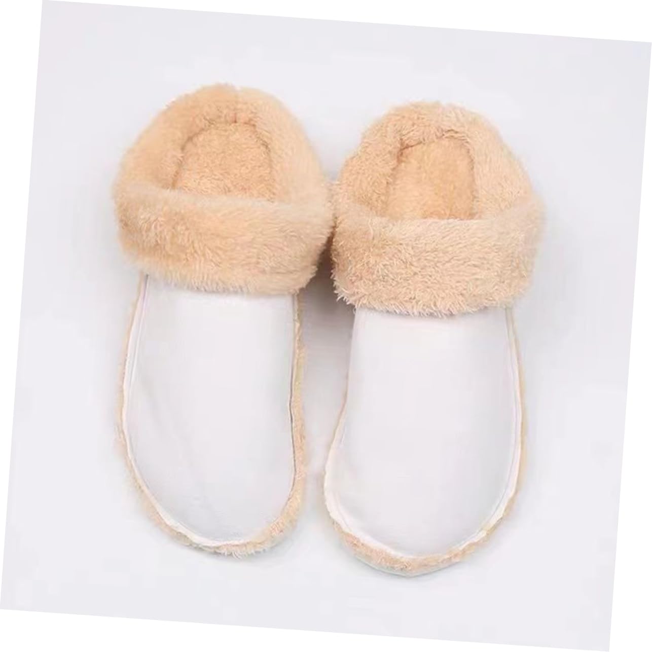4pares Plantillas De Peluche Para Zuecos Forros Invierno Desmontables y Cálidos Inserciones Para Zapatillas De Casa Cómodas y Prácticas