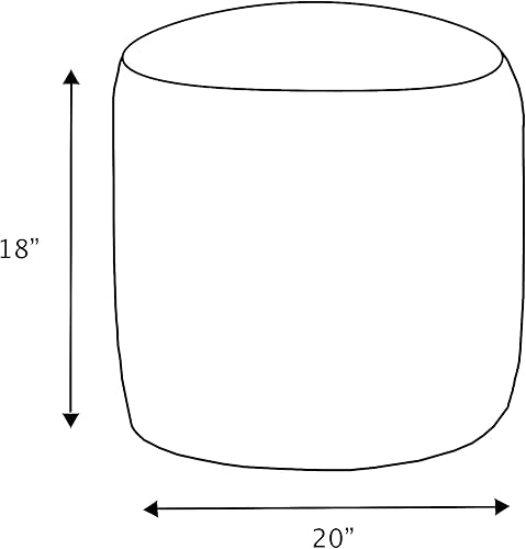 Miniatura 10 de Sorra Home Sutherland Peyote Puf redondo para interiores, 30 pulgadas de ancho x 30 pulgadas de profundidad x 15 pulgadas de alto