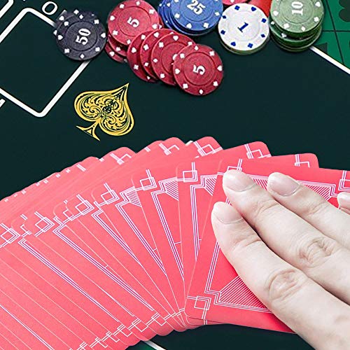 Besthls Poker Table Top For Portable, Poker Mat Layout With Professional Sure Sick Rubber Foam For Up To 8 Players To Play Cards 35 X 70 Inch #TOP7