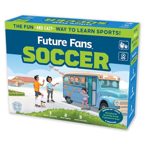 Future Fans Activity Box for Learning Soccer - Fun Learning Games for Boys and Girls | Perfect Soccer Gifts for Kids Ages 4-8
