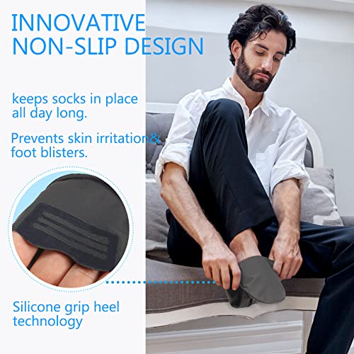 Satinior 10 Pairs No Show Socks Women Men Low Cut Liner Ice Silk Socks Nonslip Invisible Thin Socks (Assorted Color), One Size #TOP1