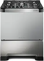 Fogão 5 Bocas Mueller Decorato Vetro Inox Bivolt com Mesa de Vidro