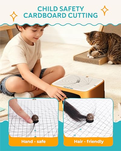 Image of Kid-Safe Electric Cardboard Cutter for Ages 3+ | No Sharp Blades | STEM & STEAM Upcycling Tool | Safe for School Projects, DIY Building & Creative Maker Gifts for Boys & Girls