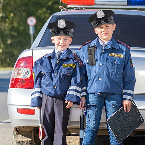 Timisea Police Accessories Kit Police Pretend Play Costume Dress Up Police Hat Handcuffs Police Officer Costume For Kids #TOP3