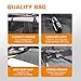 Kingfun Rooftop Cargo Carrier - Waterproof 15 Cubic Feet Car Roof Bag for All Vechicles with/Without Racks, Includes Anti-Slip Mat, 8 Reinforced Straps, 6 Door Hooks, Luggage Lock