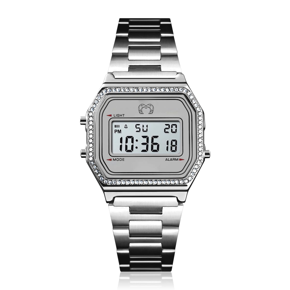 Reloj analógico de Mujer clásico de Estilo Vintage, bordeado con circonitas Brillantes, Resistente al Agua 3ATM, Acabado Sofisticado y Elegante. Maquinaria de Cuarzo