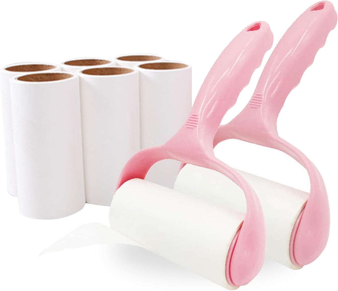 DAYONG 360 Sheet Sticky Lint Roller, 2 Handles + 6 Refills Pack, Lint Roller Set Brush for Pet Hair, Animal Hair, Remover for Couch, Clothes Furniture and Carpet