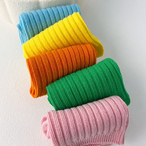 Child Cotton Socks 6 Pack - Toddler Girls & Boys Solid Color Socks3