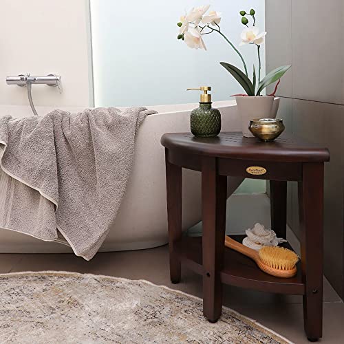 Decoteak Teak Corner Shower Bench (Non Assembled) #TOP7
