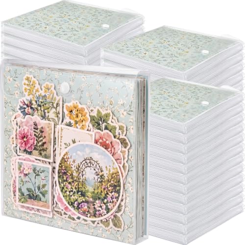 Image of Henoyso 36 Pcs 6 x 6 Inch Scrapbook Paper Storage Organizer, 1 Inch Thick