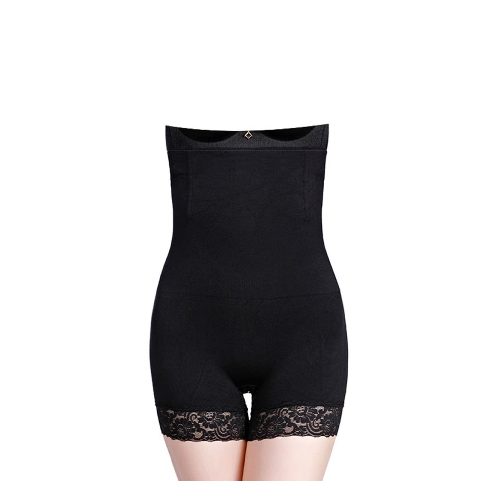 Faja Moldeadora para Mujer, Entrenador de Cintura Alta, Pantalones Cortos con Control de Barriga, Bragas de Encaje, Levantador de glúteos y Cadera, Moldeador elástico del Cuerpo del Muslo