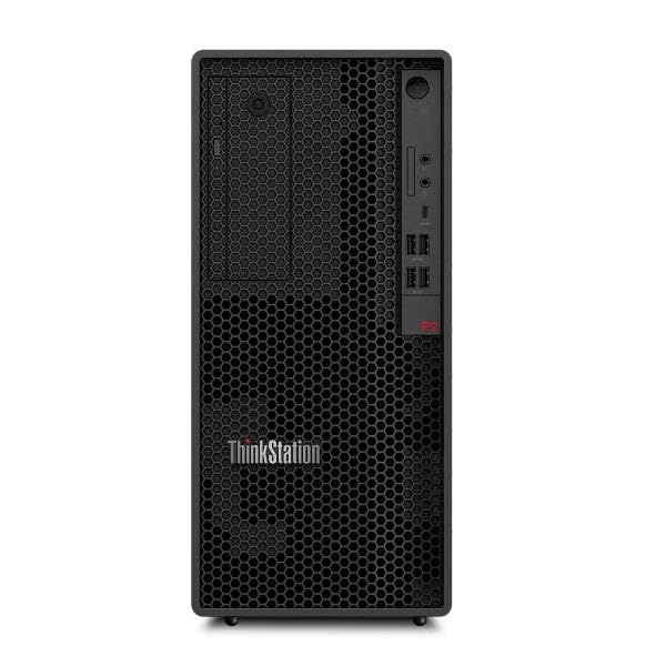 Migliori PC all in one con scheda grafica dedicata Lenovo - Workstation Desktop AI ThinkStation P2 Tower, PC Fisso Ufficio con Windows 11 Pro, Intel Core i7-14700 vPro, RAM 32GB DDR5, 1TB SSD NVMe, GPU RTX 4060 8 GB - Computer con Espandibilità PCIe
