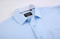 Vista 2 de Alex Vando - Camisas de vestir elásticas de ajuste regular y manga larga, para negocios, para hombres