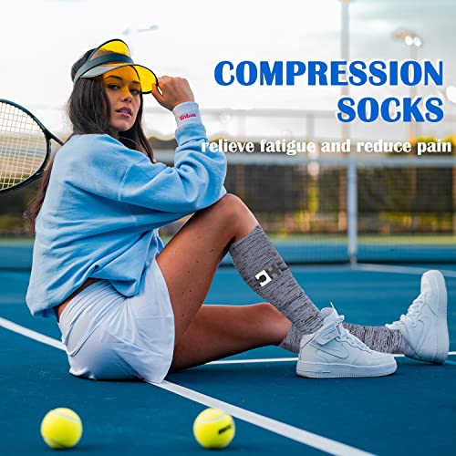 Aoliks Graduated Compression Socks For Women & Men,Knee High Support Socks For Hiking Cycling Running #TOP3