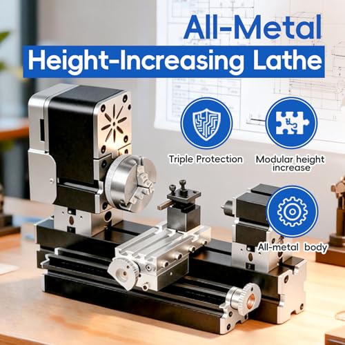ZHRUI All-Metal Elevated Mini Lathe