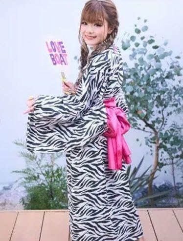 ★希少★ ゼブラ 柄 浴衣 帯 セット 平成 ギャル y2k ☆希少☆ ゼブラ 柄 浴衣 帯 セット 平成 ギャル y2k - メルカリ