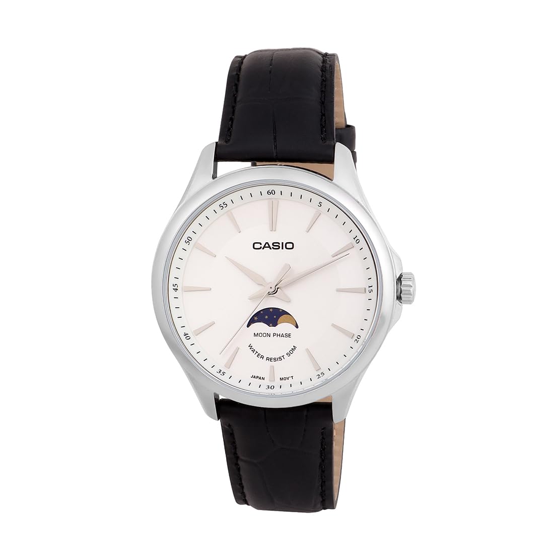 Casio Analog White Dial Mens Watch-MTP-M100L-7AVDF Genuine Leather, Black Strap (B0C96MT2LY) Amazon Price History, Amazon Price Tracker