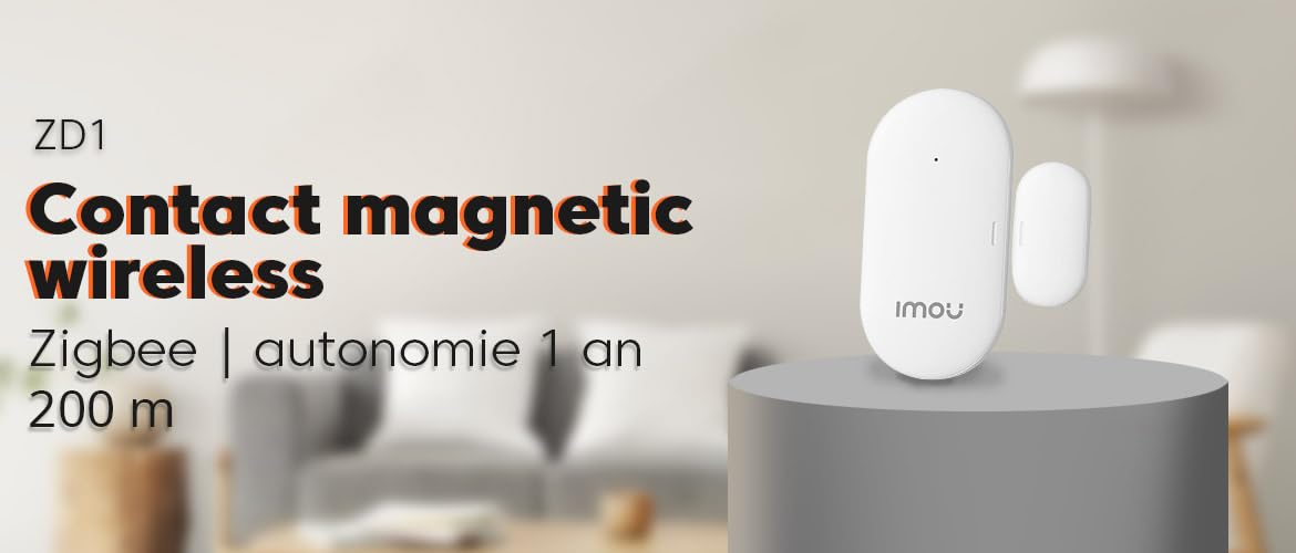 Sensore di allarme antifurto con sensore porta senza fili - Protocollo Zigbee - 200mt - ZD1-EU