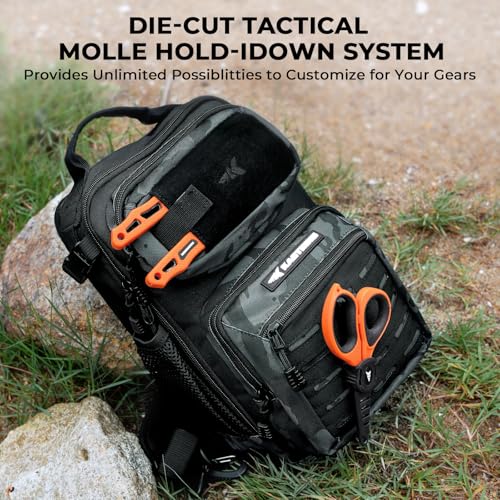 Image of KastKing BlowBak Tactical Sling Tackle Bag-Lightweight Fishing Backpack Storge Fishing Gear and Equipment,Gift for Men