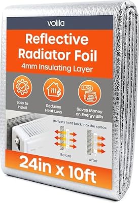 Reflective Insulation Roll - Energy Saving Window Insulation for Summer Heat, Roof, Garage Door (24in x 10ft)