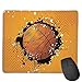 Produktbild Whecom Gaming Mauspad Schwarz Basketball and Paint Splashes On Abstract Grungy Background Sport Theme Print, Benutzerdefiniertes Mauspad Große Gaming-Mausmatte mit rutschfester Basis