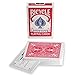 Magic Makers Bicycle Stripper Deck with 10 Bonus Tricks in Red - Tapered Magic Trick Deck