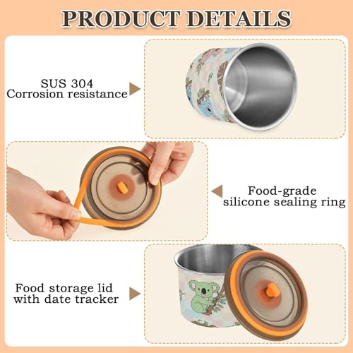 Envase hermético para café acero inoxidable 900 ml miniatura 4