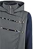Meroncourt Dishonored 2 Corvo 'Stealth' Hoodie Felpa, Grigio (Grey Grey), Large Uomo #2