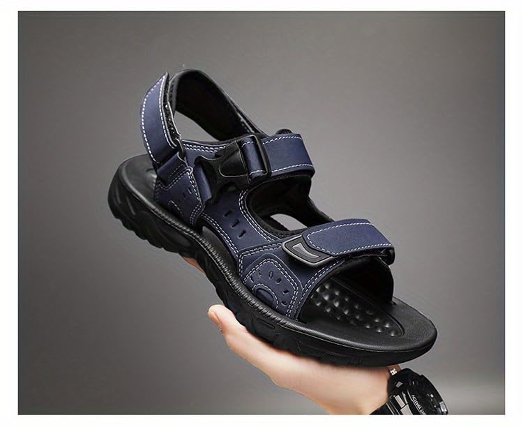 Men's open-toe sandals, breathable and lightweight outdoor fashion-friendly versatile shoes, slip-resistant and comfortable beach shoes, summer style4