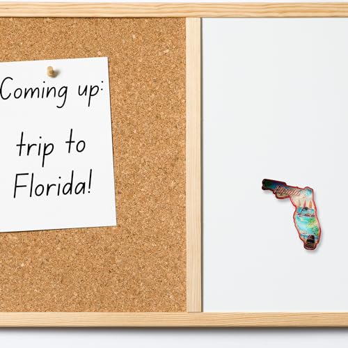 Imán decorativo con forma de Florida de 2 pulgadas miniatura 4