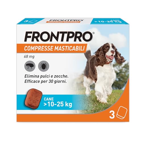 FRONTPRO*3CPR 10-25KG 68MG Compresse Masticabili Per Cani