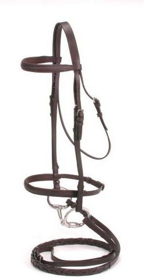SilverFox Padded Snaffle Bridle with Reins