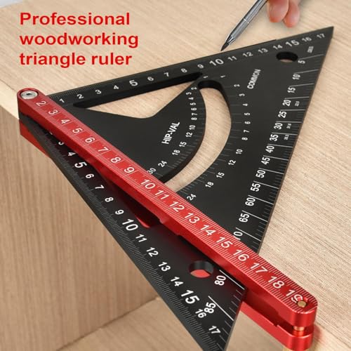 Équerre menuiserie pour travail de construction durable avec système de mesure d'angle stable