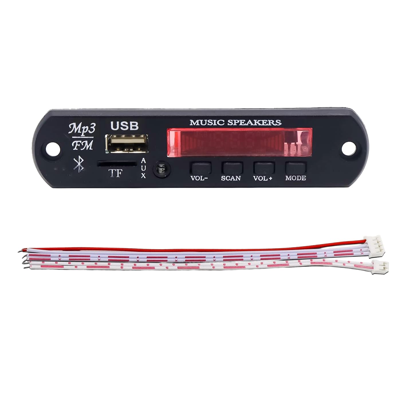 ND TECH Bluetooth MP3 Decoding Board with USB FM AUX TF Card | Wireless Audio Receiver Module for Car Audio, DIY Speakers & Amplifier-image-15