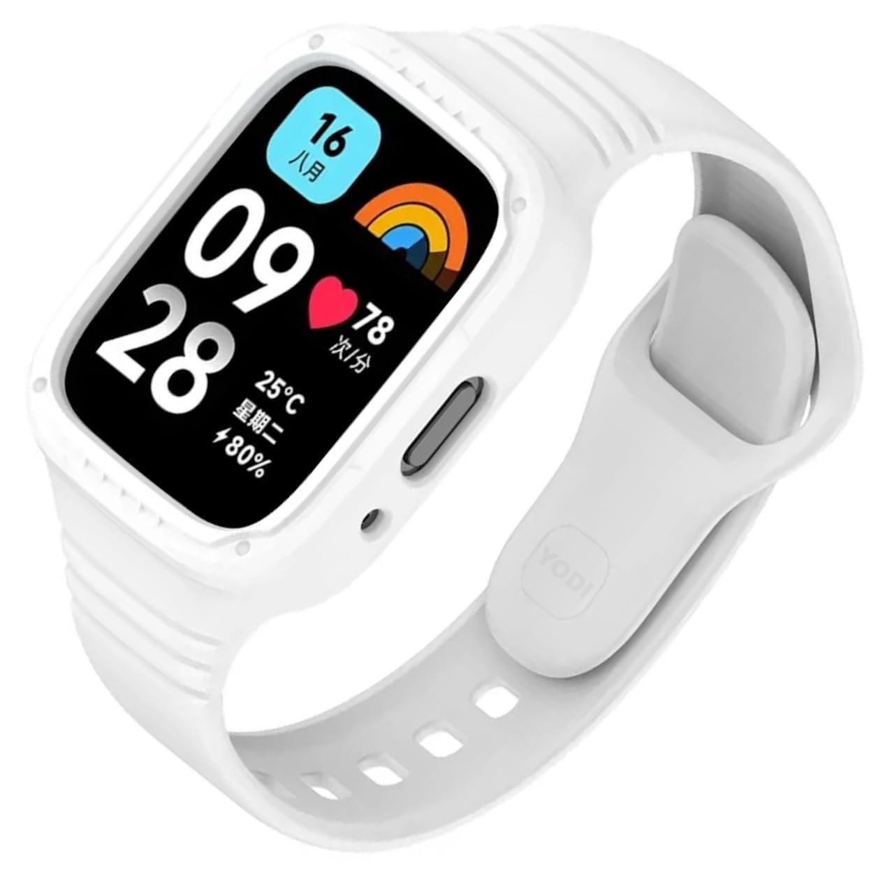 YODI Soft Silicone Classic Strap Bands for Redmi Watch 3 Active Smart Watch Only, 360º Shock-Proof, Comfort and Flexible Straps for Men Women and Boys & Girl (White) YODI Soft Silicone Classic Strap Bands for Redmi Watch 3 Active Smart Watch Only, 360º Shock-Proof, Comfort and Flexible Straps for Men Women and Boys & Girl (White)