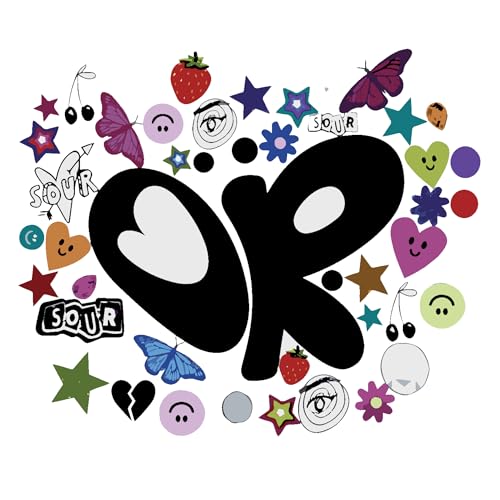 Olivia Music Sticker Trendy Vinyl Decal Aesthetic Olivia Rodrigo Sticker for Laptop Water Bottle & More