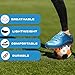 Vizari Youth Soccer Cleats for Boys Girls | Firm Ground Athletic Outdoor Football Shoes for Toddlers, Little/Big Kid - Blue/Black