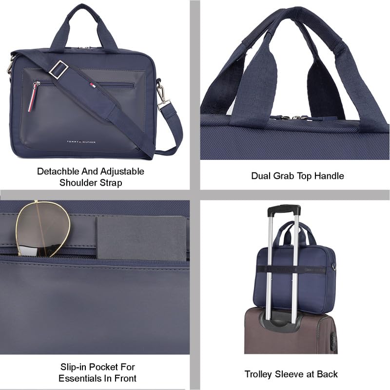Image of TOMMY HILFIGER Polyester Office Bag for Men, Black, GRENADA