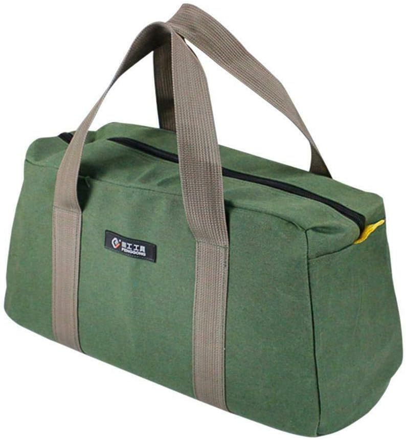 Dogggy1PCS Portable Zipper Tool Bag Multi-Function Canvas Storage Hand Tool Bag Toolkit Wrenches Screwdrivers Pliers Waterproof for Plumber Electrician Hardware Accessories Storage