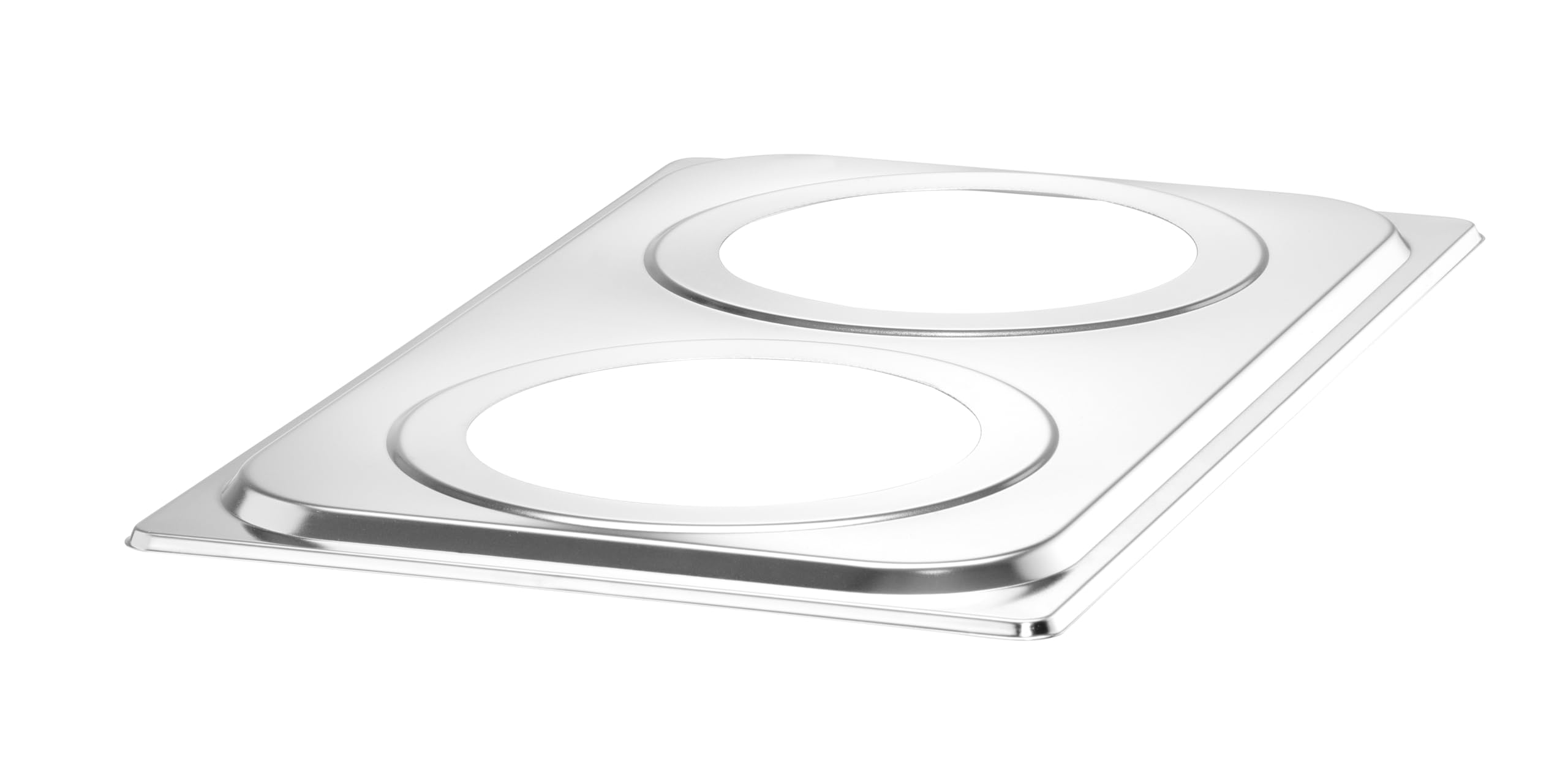 HENDI Bagnomaria elettrico, con rubinetto, scaldavivande per buffet, temperatura regolabile 30–85°C, inclusi 2 contenitori rotondi con coperchi, 8 L, 220V, 1000W, 604x332x(H)315mm, inox