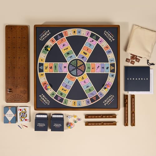 Scrabble, Trivial Pursuit y Cribbage Juego 3 en 1 miniatura 4