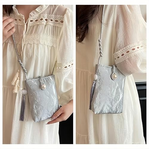 Women Mini Crossbody Bags Small Shoulder Bags CellPhone Purse Tassels Wallet Purse for Women3