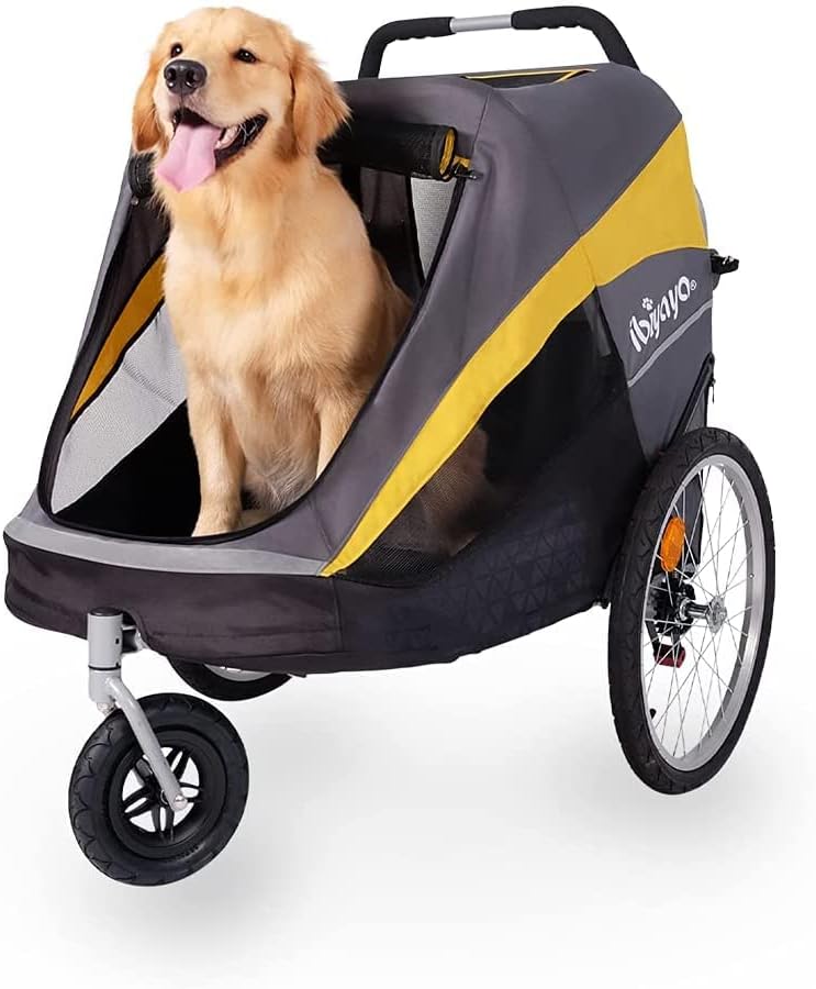 Ibiyaya Hercules Large Pet Stroller for One Large or Multiple Medium Dogs - Easy to Carry Stroller - Premium Pet Travel Accessories