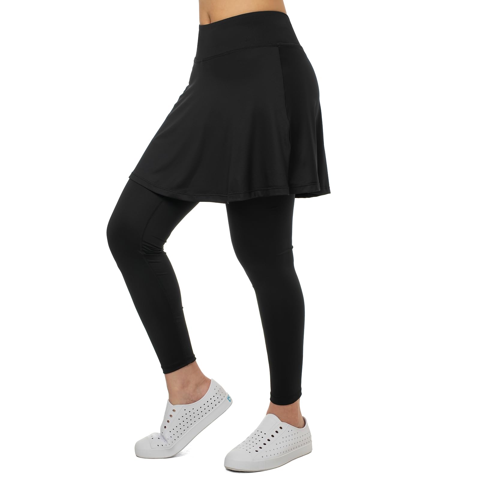 Women Skirts with Leggings,Athletic Skorts Leggings with Pockets,Women Skirted Leggings for Tennis Golf-image-36
