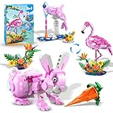 MIT ZUBEHÖR ZUM SPIELEN UND AUSSTELLEN - Das süße Häschen hat eine riesige Karotte, der Delfin bringt einen Spielring und einen kleinen blauen Ball mit. Dieses Zubehör sowie die beweglichen Teile machen das Bunny Tierfiguren besonders abwechslungsreich. Jedes Tier kommt mit einem farbenfrohen Blumenbusch als Kulisse – ideal auch als Deko im Kinderzimmer oder Regal