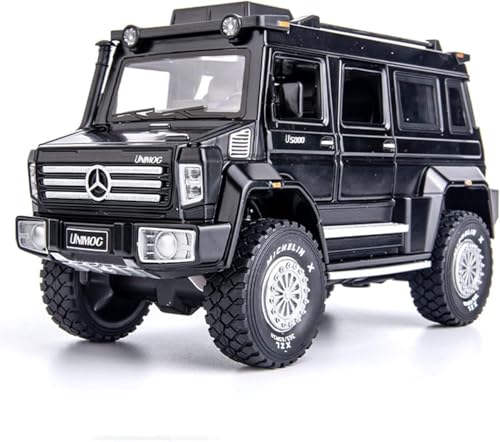 Image of VARIYA ENTERPRISE Exclusive Alloy Metal Pull Back Die-Cast Car Diecast Metal Pullback Toy Car with Openable 6 Doors,Light Music Boys Gifts Toys (1:24 Unimog U5000-Multicolor)