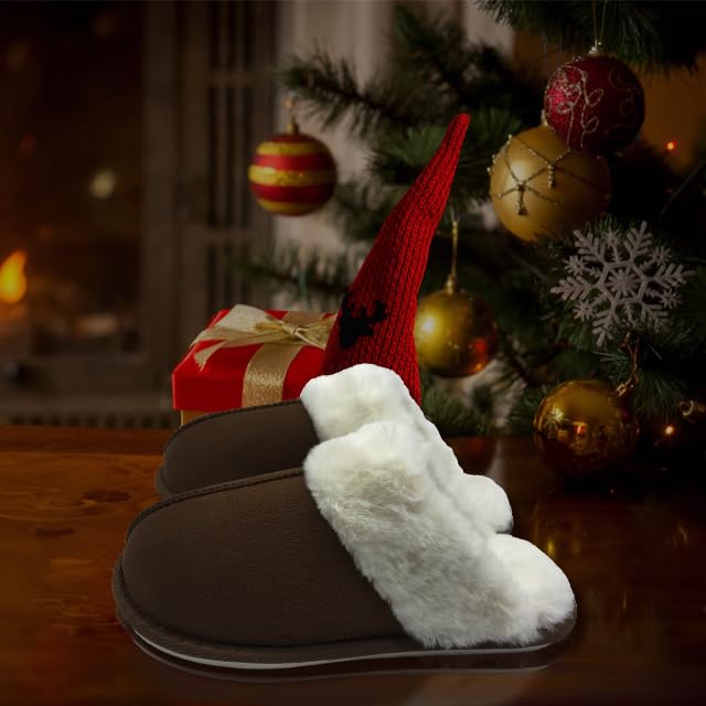 TMA EYES Slippers for Women with Memory Foam Winter Fluffy House Shoes Indoor Outdoor2
