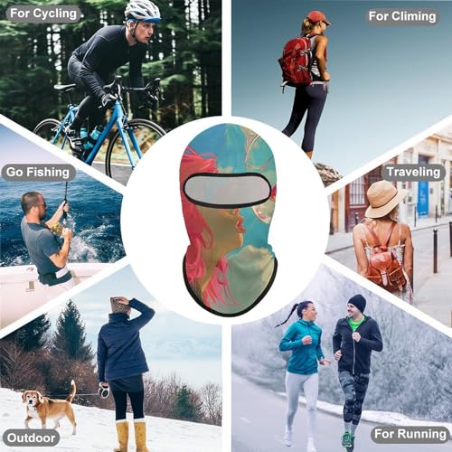 Balaclava Mask for Men Ski Mask for Women Glass Bowl Full Face Mask Face Cover for Cycling miniatura 6