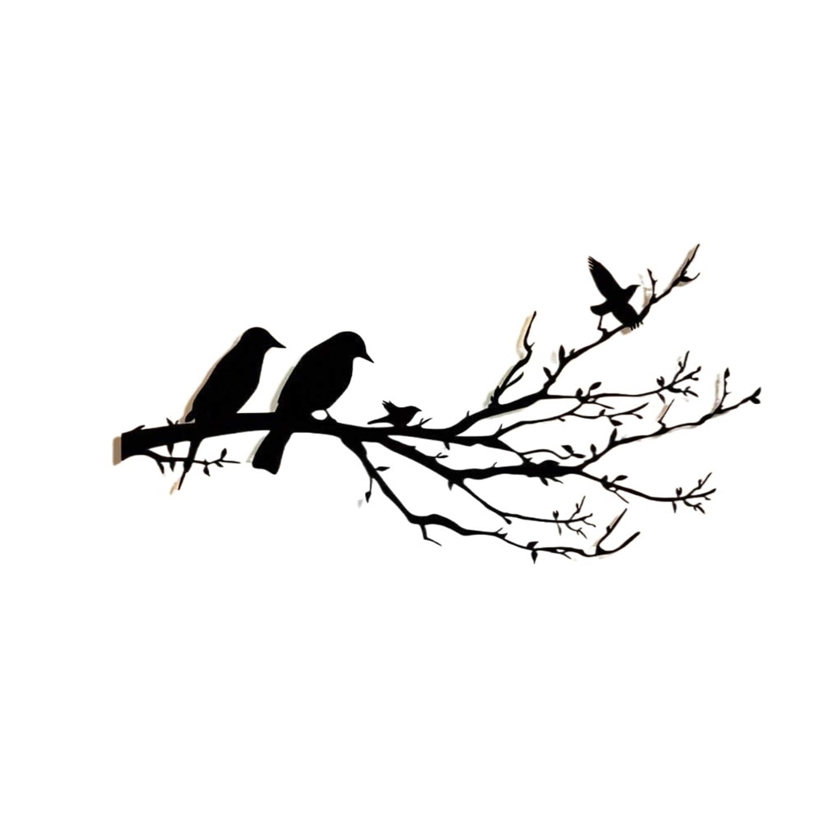 MKYYIOED Bird Wall Art Metal Birds Wall Art Decor, Branch For Home Office